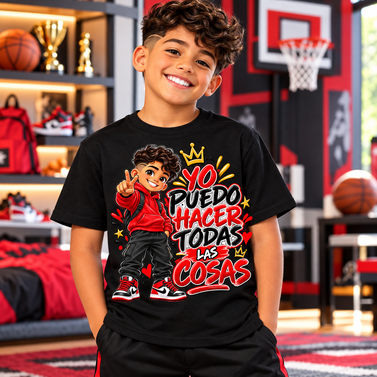 I Can Do All Things Boys Graphic Tee/Yo Puedo Hacer Todas Las Cosas