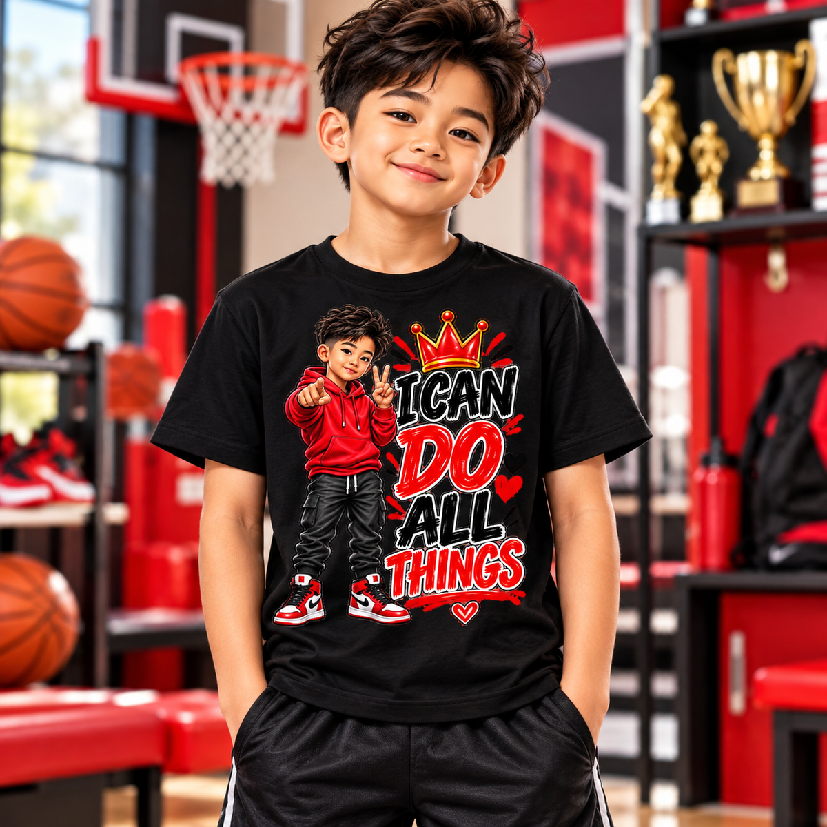 I Can Do All Things Boys Graphic Tee