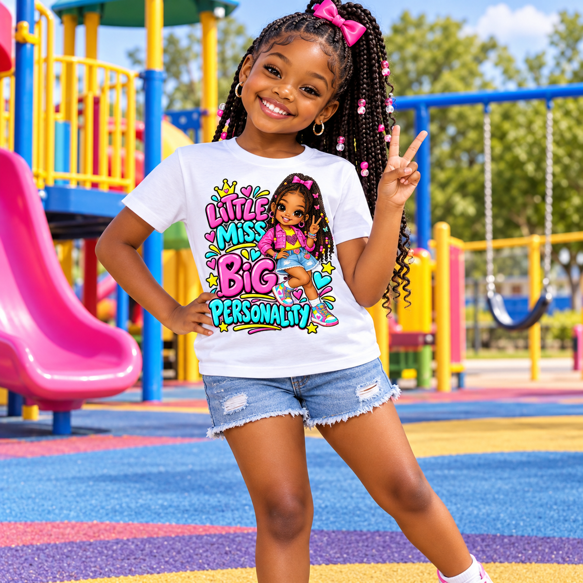 Little Miss Big Personality Youth Graphic Tee