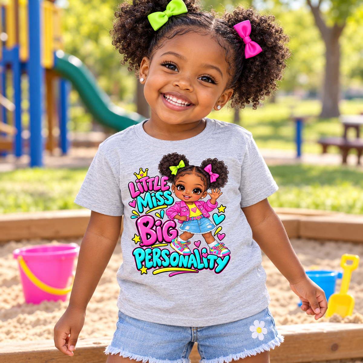 Little Miss Big Personality Toddler Graphic Tee