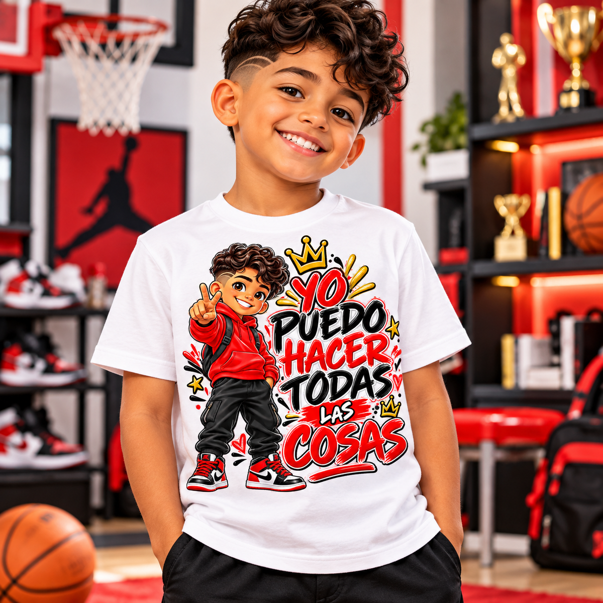 I Can Do All Things Boys Graphic Tee/Yo Puedo Hacer Todas Las Cosas