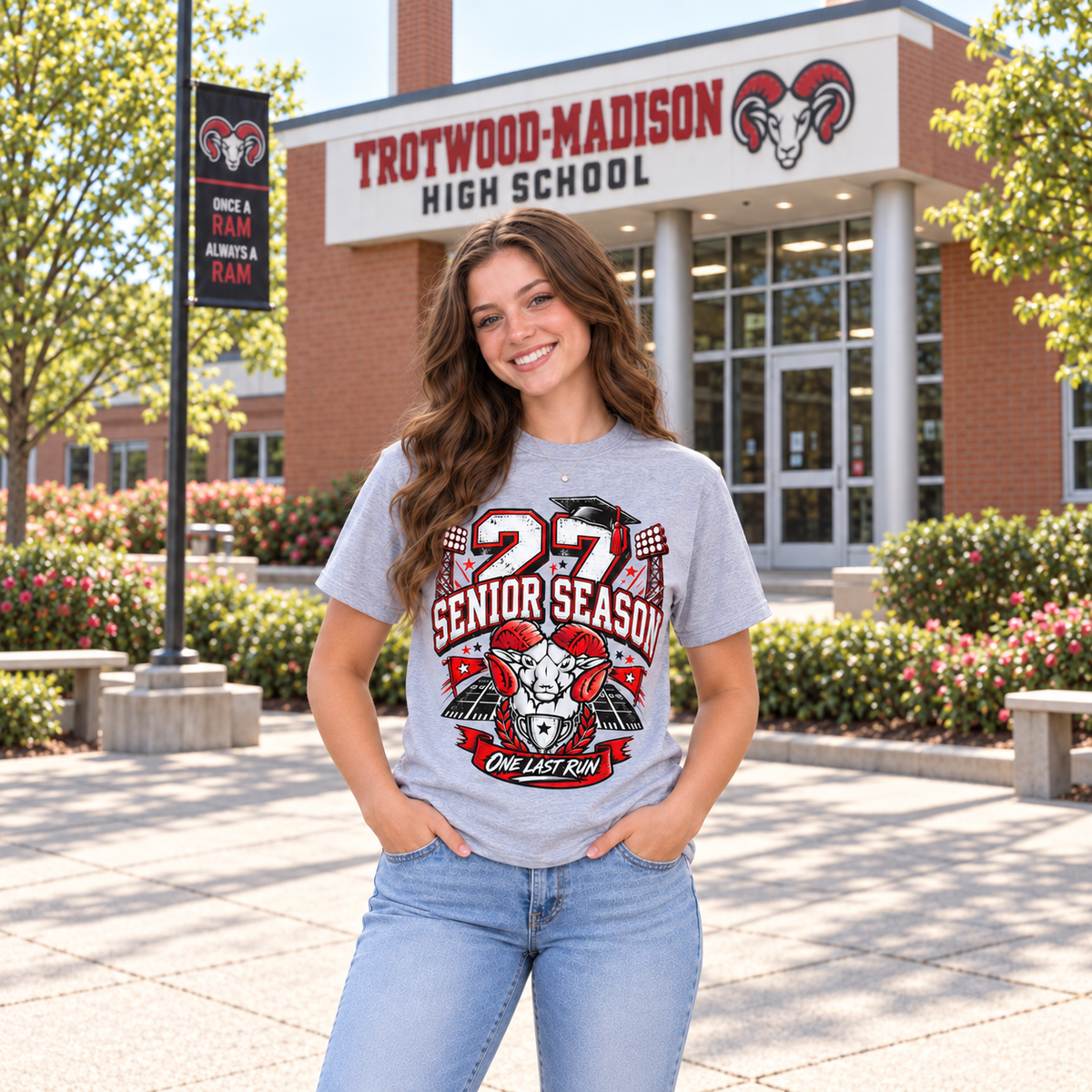 Trotwood-Madison Rams Senior Season 2027 Unisex T-Shirt