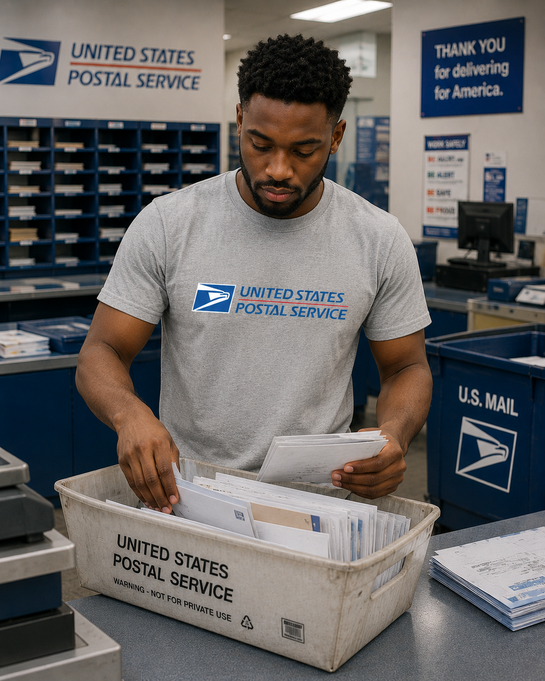 Postal Service Logo Graphic Tee