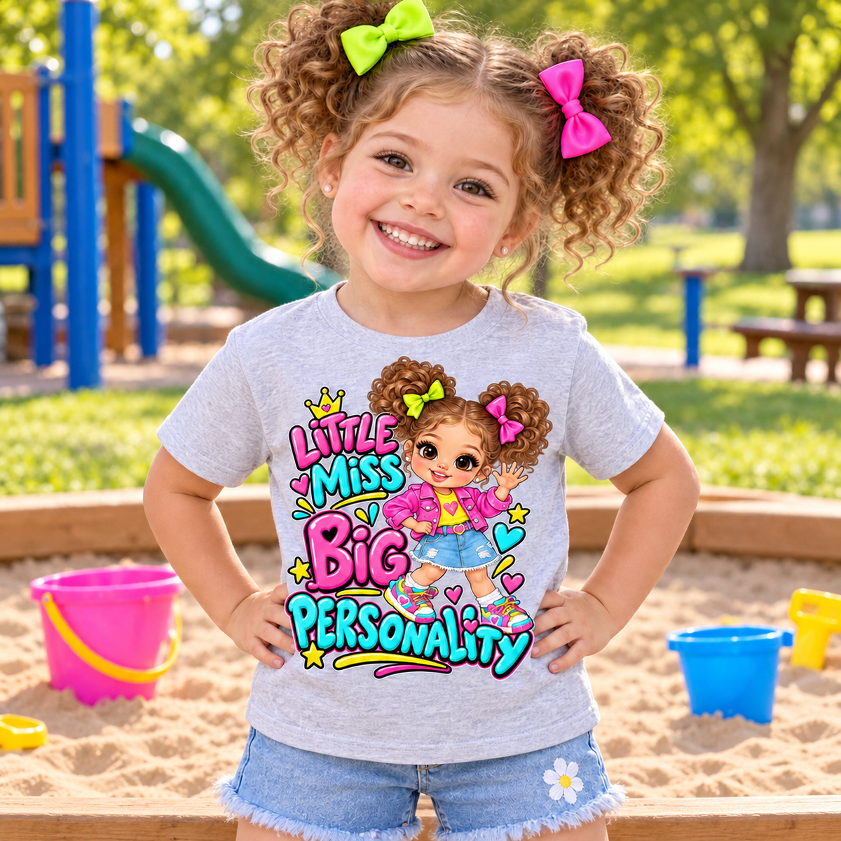 Little Miss Big Personality Toddler Graphic Tee