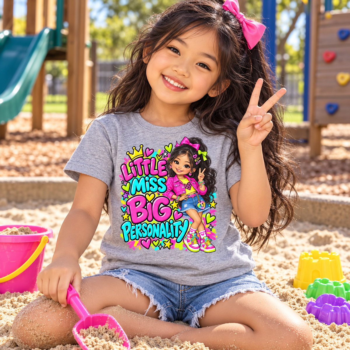 Little Miss Big Personality Youth Graphic Tee