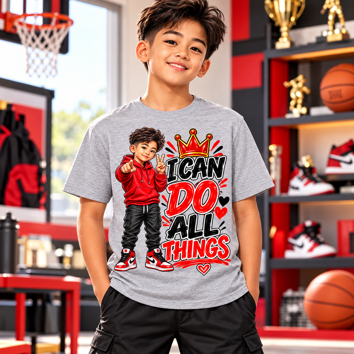 I Can Do All Things Boys Graphic Tee