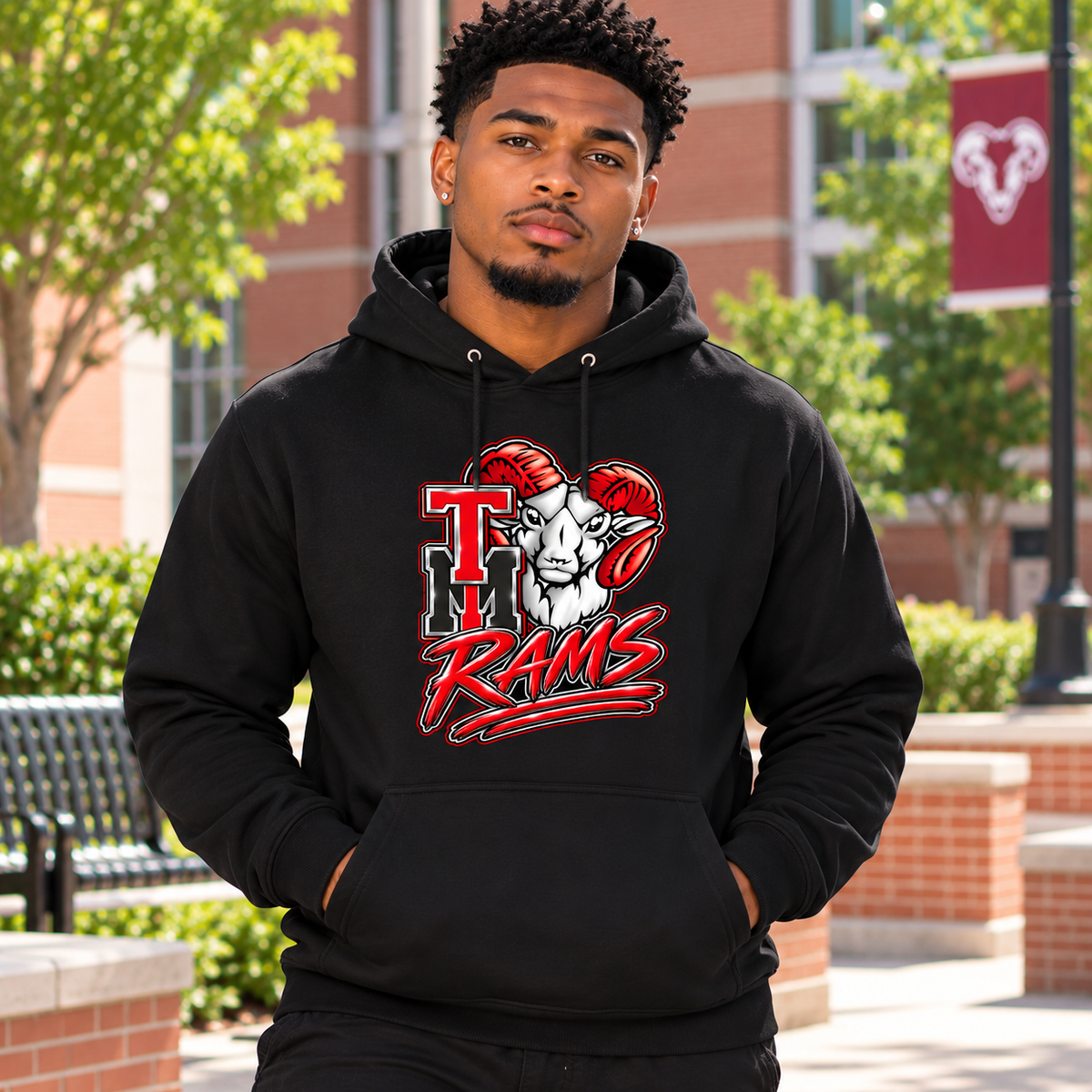 Trotwood-Madison Rams Spirit Hoodie | TM Rams School Pride Unisex Hoodie