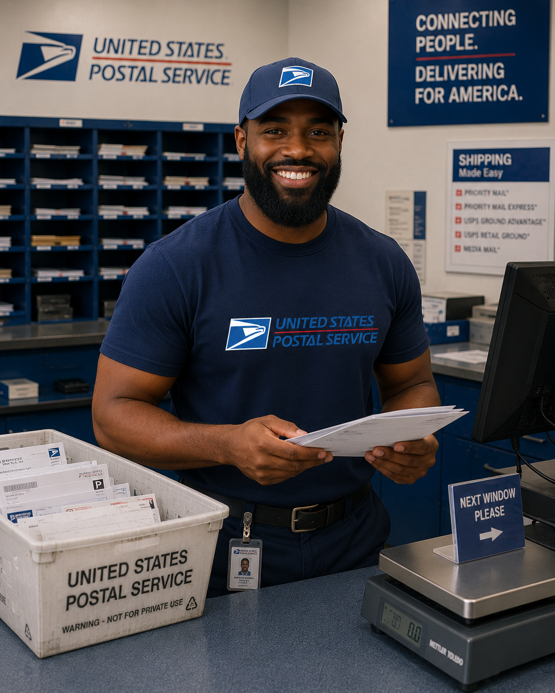 Postal Service Logo Graphic Tee