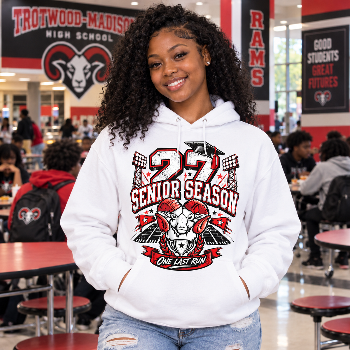 Trotwood-Madison Rams Senior Season 2027 Unisex Hoodie