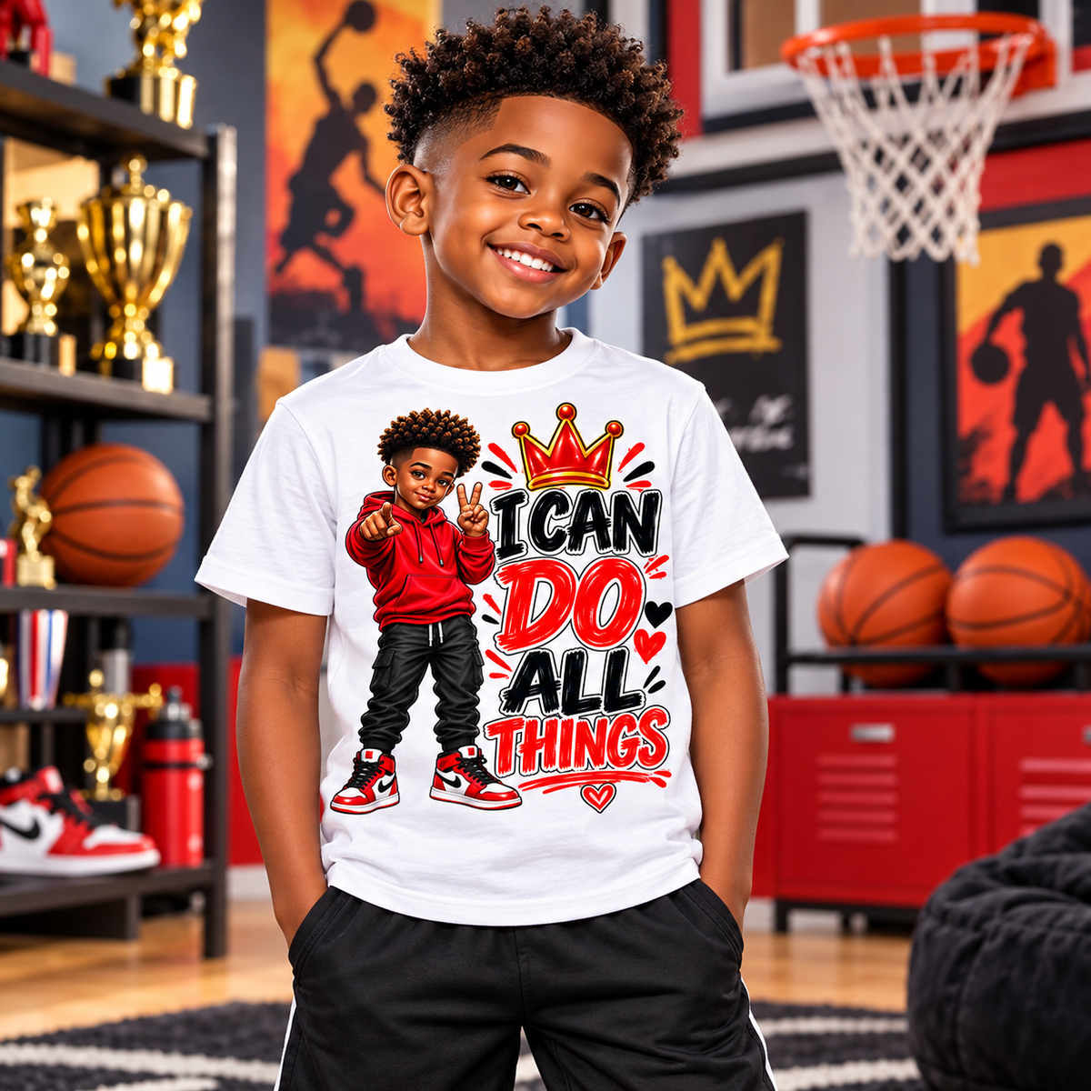 I Can Do All Things Boys Graphic Tee
