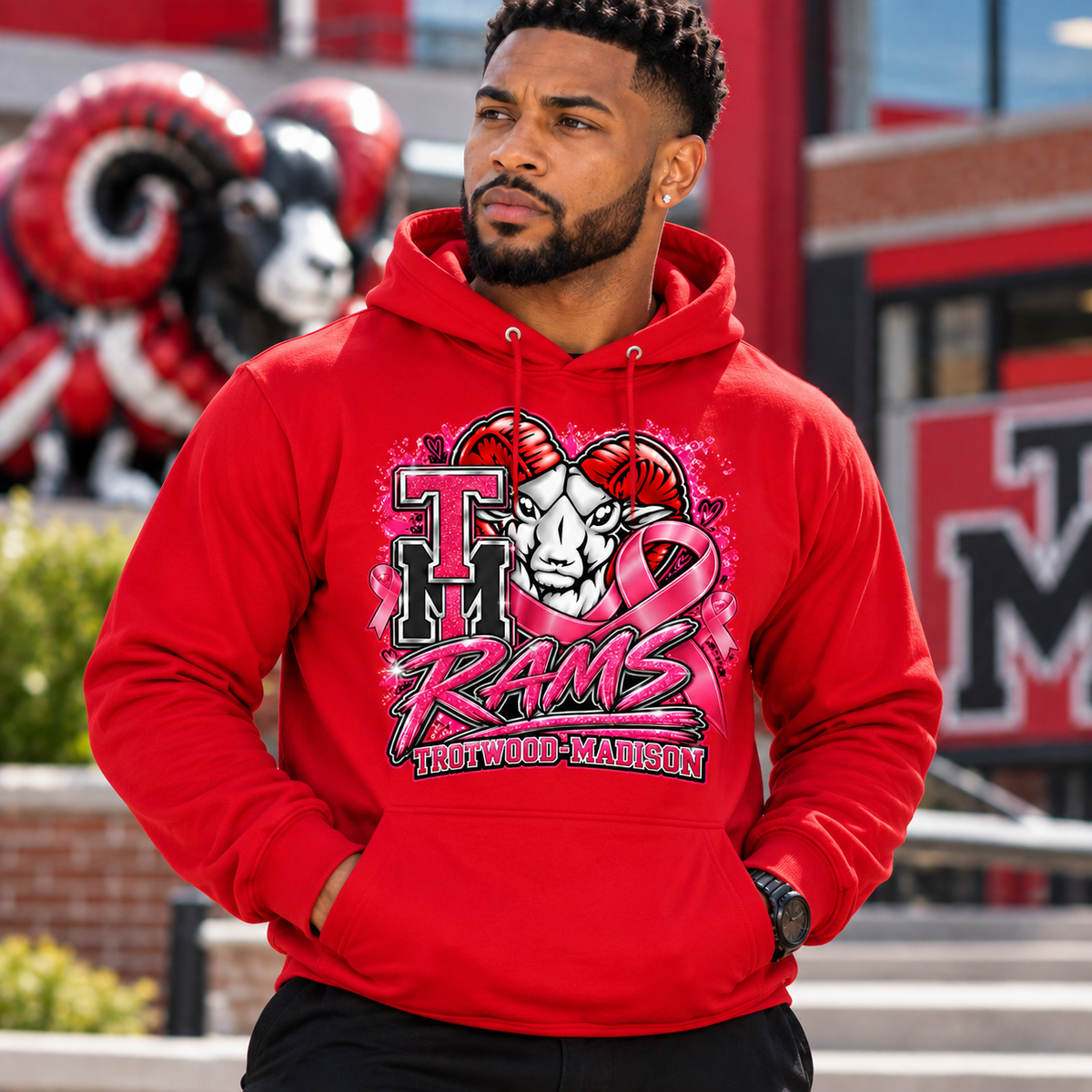 Support the Fight. Show Your Ram Pride. 💗🐏 Unisex Hoodie