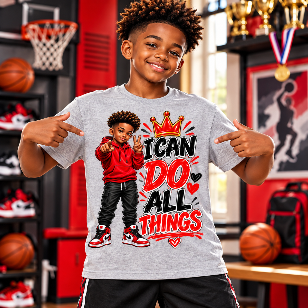 I Can Do All Things Boys Graphic Tee