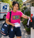 Postal Worker Leopard Print Graphic Tee