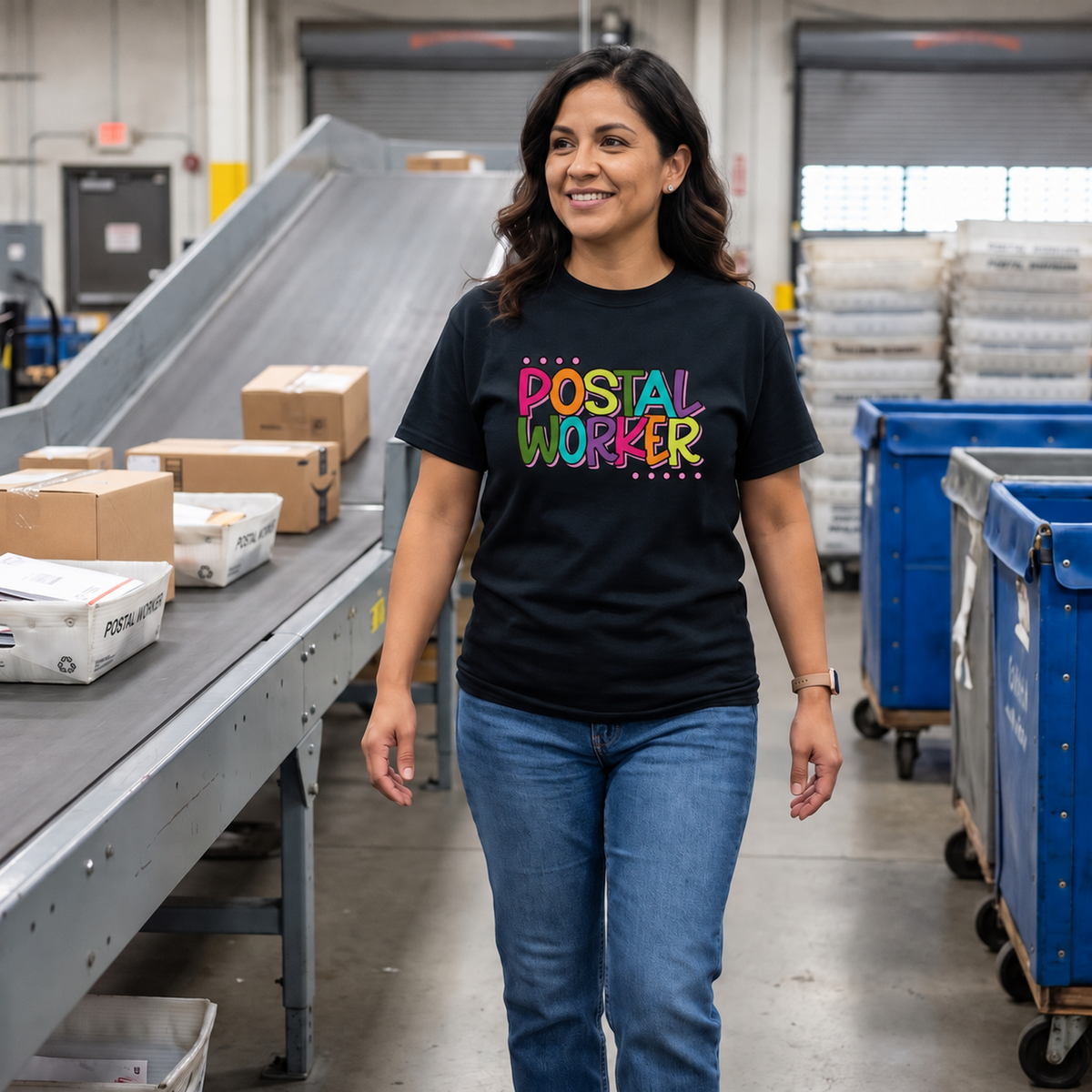 Colorful USPS Postal Worker T-Shirt