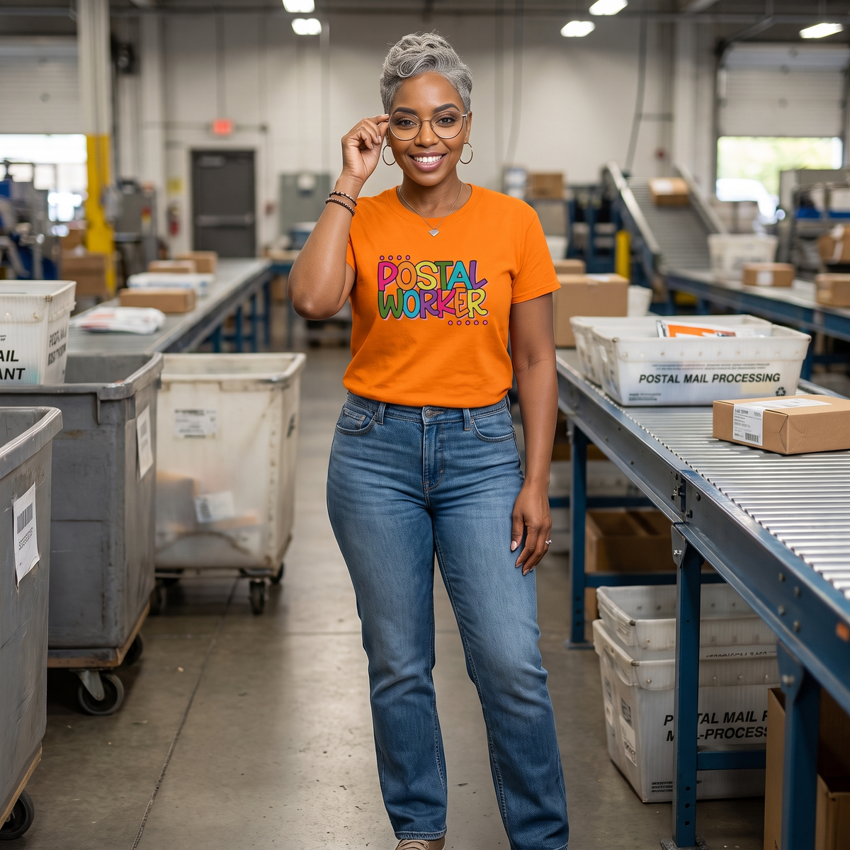 Colorful USPS Postal Worker T-Shirt