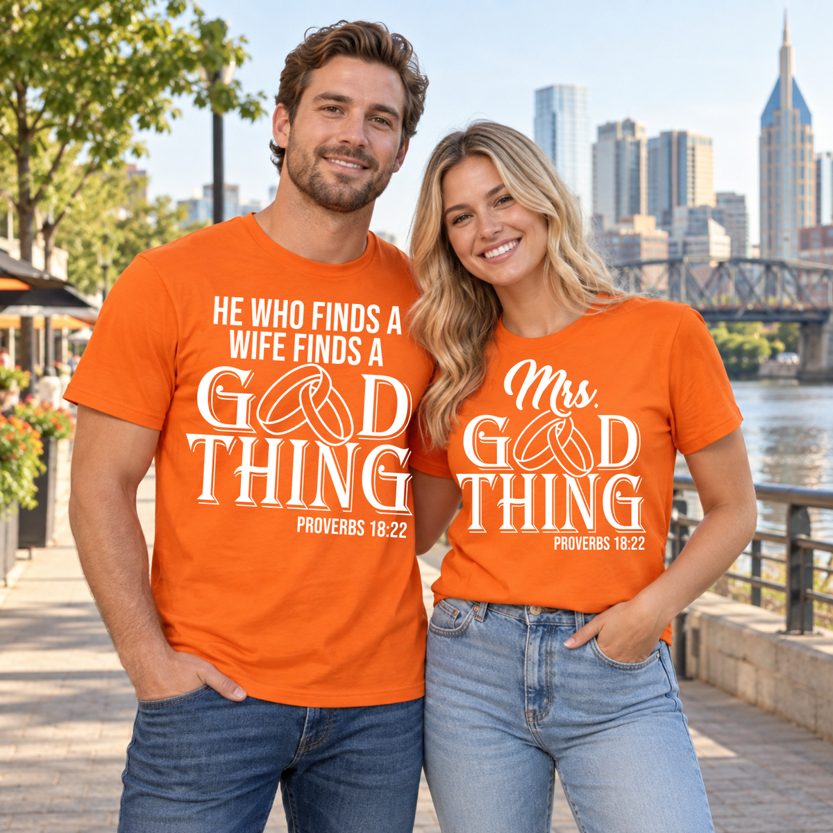 Good Thing Proverbs 18:22 Couple Shirts