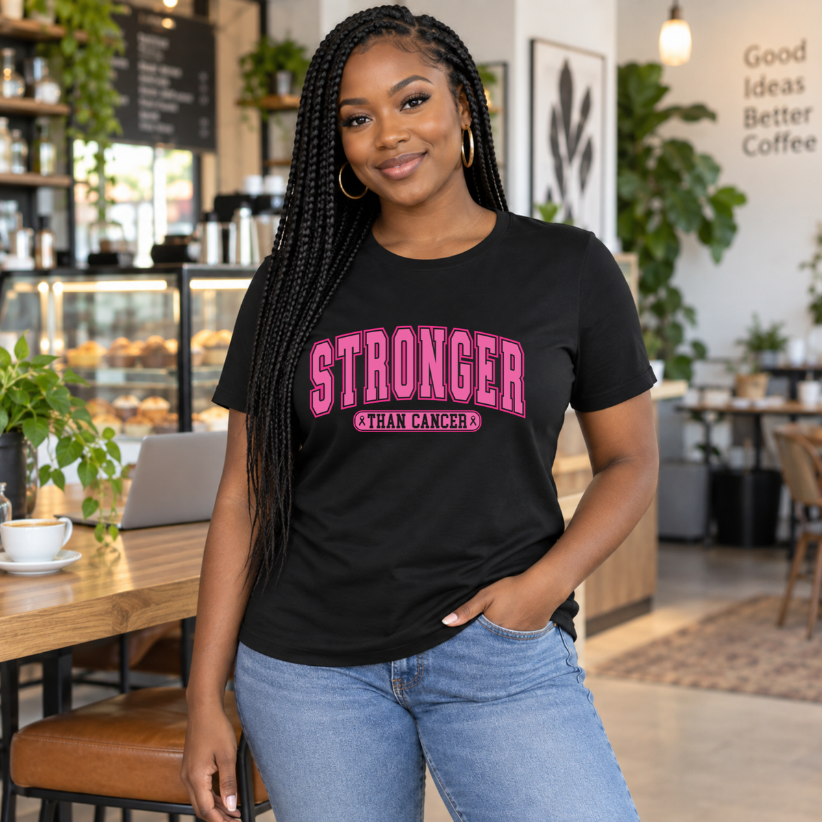 Stronger Than Cancer Breast Cancer Awareness Shirt