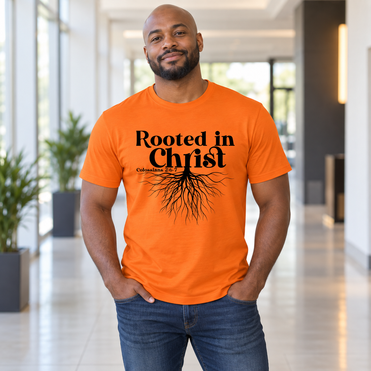 Rooted in Christ Scripture Shirt | Colossians 2:6–7 Tee