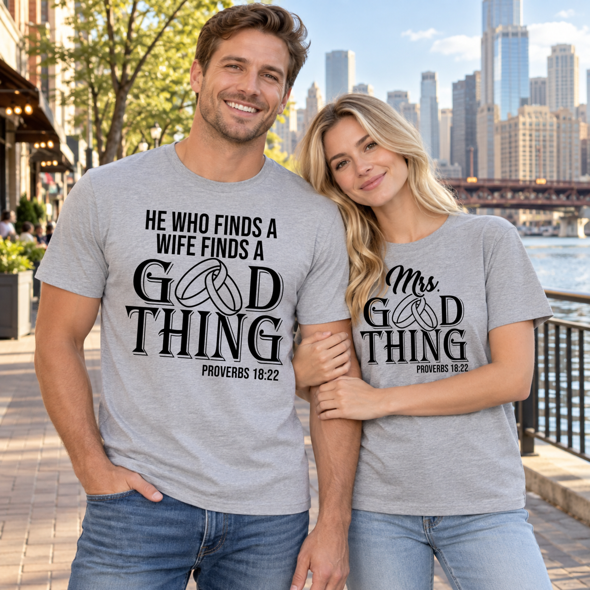Good Thing Proverbs 18:22 Couple Shirts