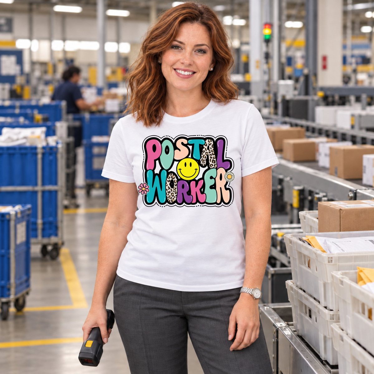 Colorful USPS Postal Worker Shirt