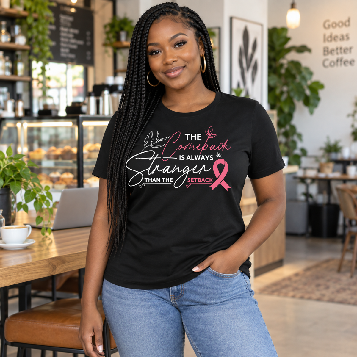 The Comeback Is Always Stronger Breast Cancer Awareness Shirt