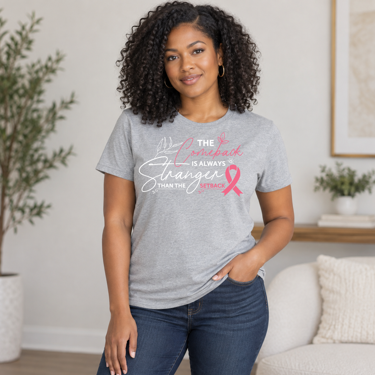 The Comeback Is Always Stronger Breast Cancer Awareness Shirt