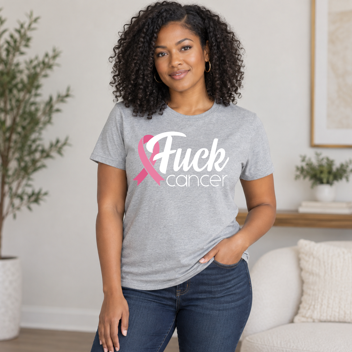 F Cancer Breast Cancer Awareness Shirt