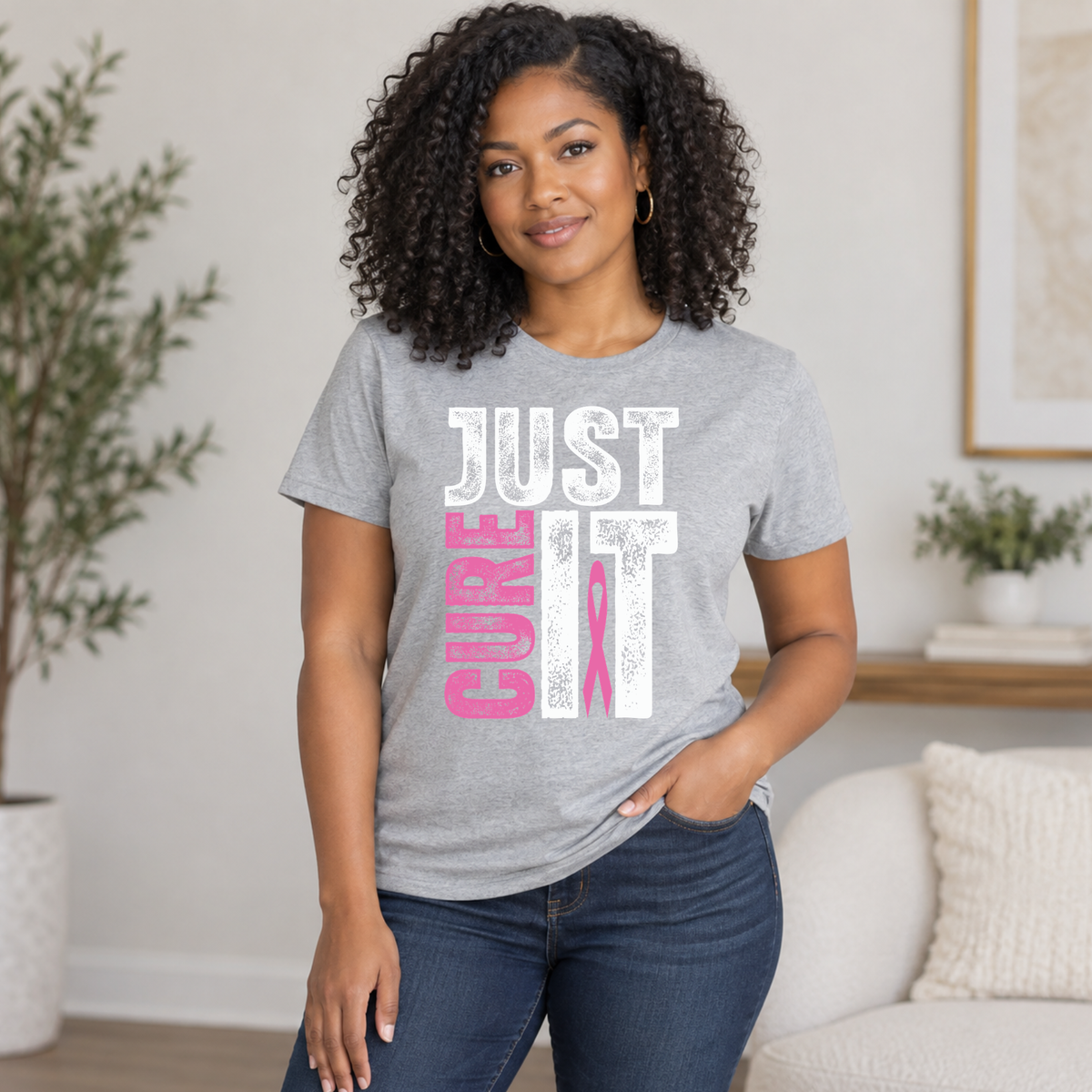 Just Cure It Breast Cancer Awareness Shirt