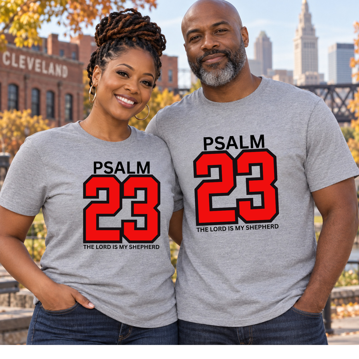 Psalm 23 T-Shirts | The Lord Is My Shepherd | Faith Inspired Tee