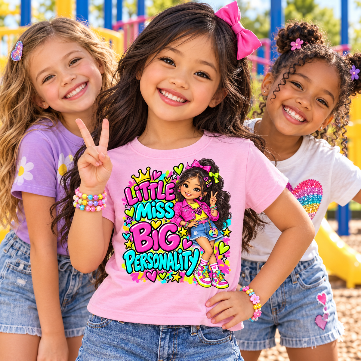Little Miss Big Personality Youth Graphic Tee