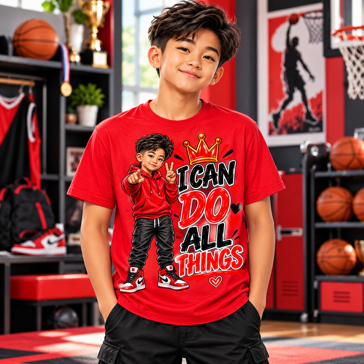 I Can Do All Things Boys Graphic Tee