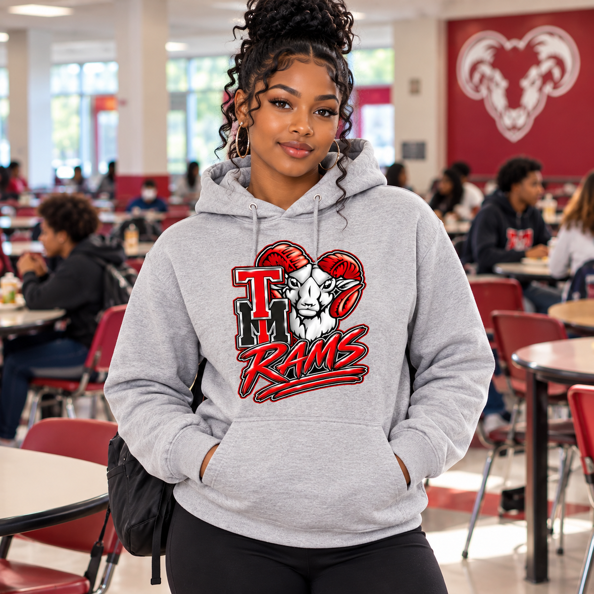 Trotwood-Madison Rams Spirit Hoodie | TM Rams School Pride Unisex Hoodie
