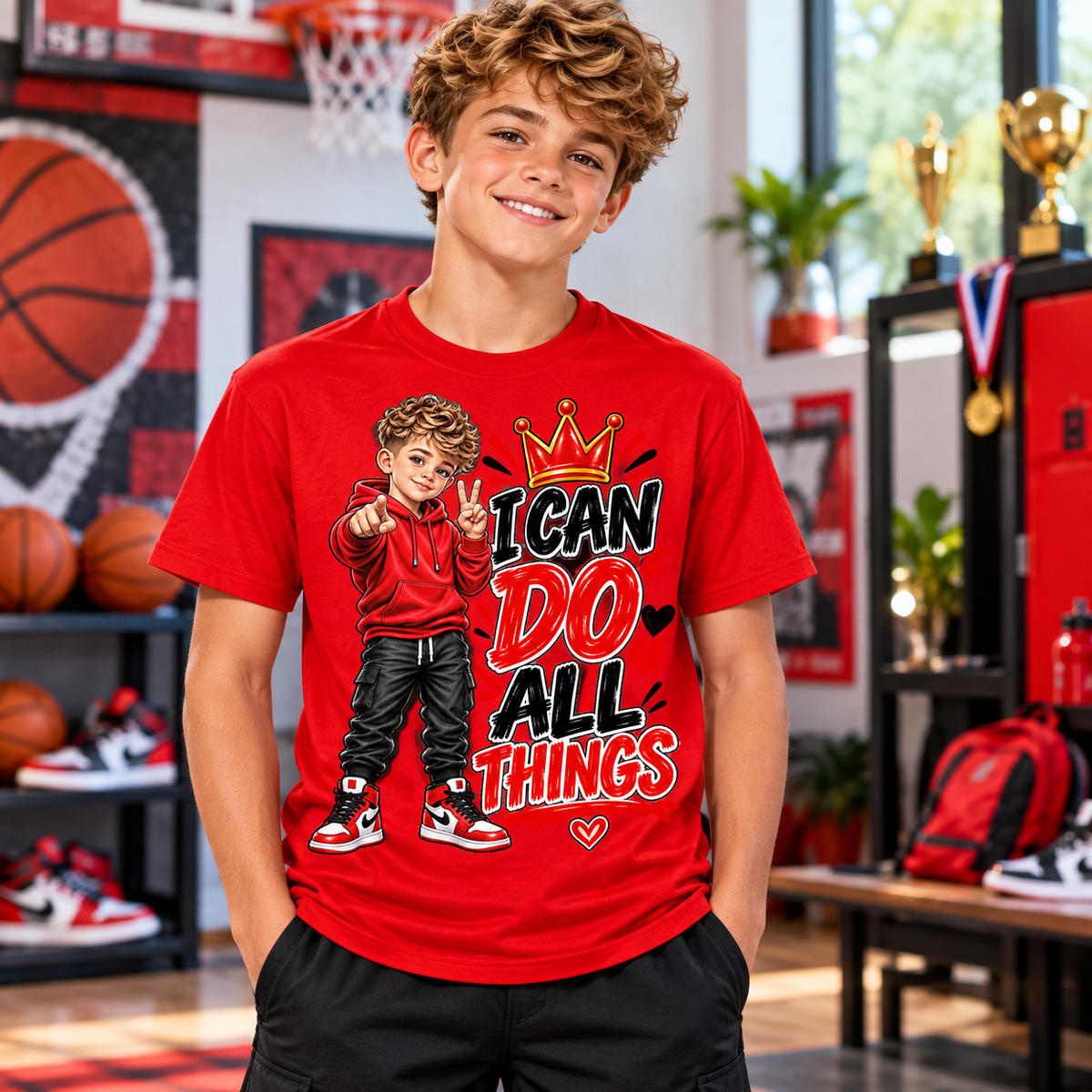 I Can Do All Things Boys Graphic Tee