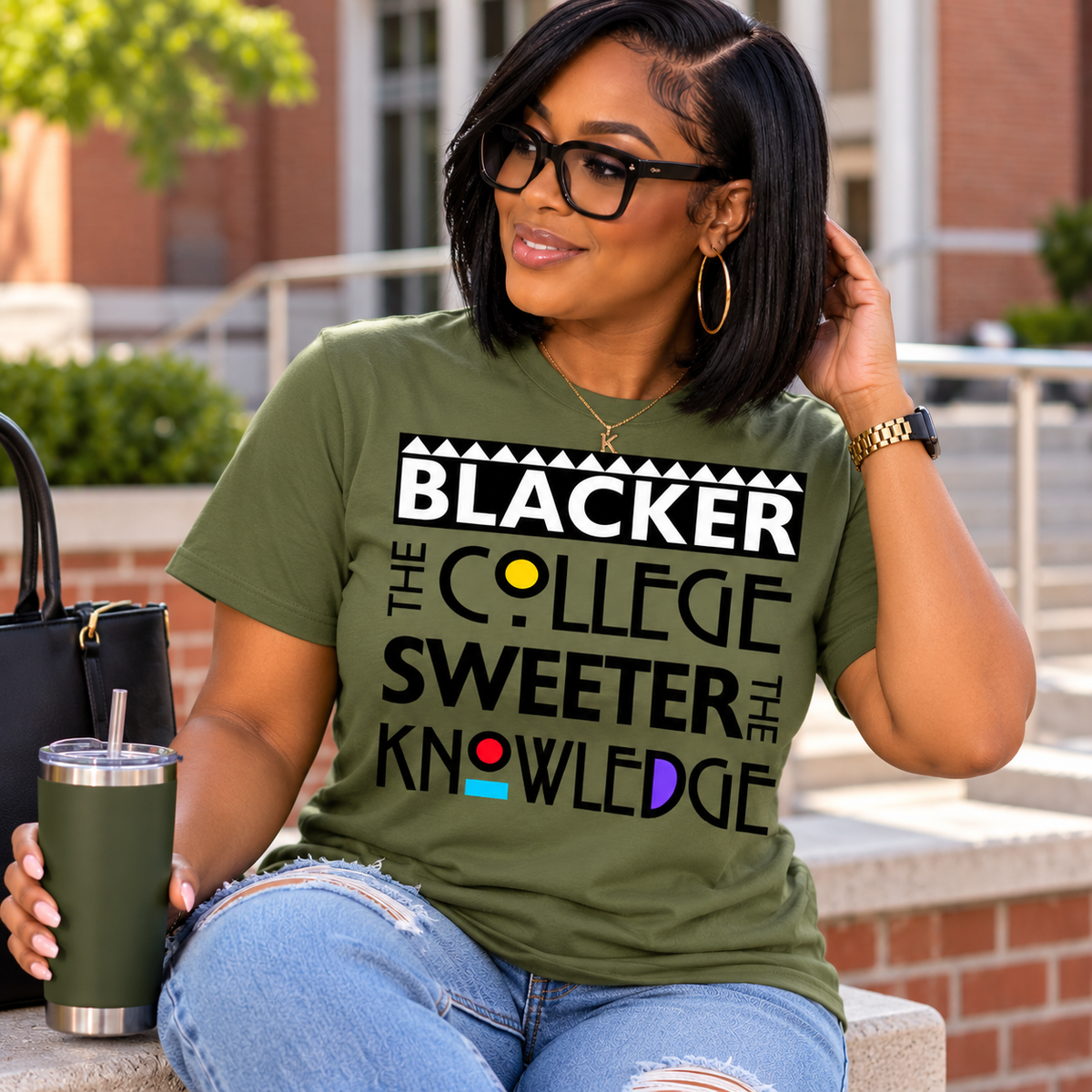 Blacker the College, Sweeter the Knowledge Graphic T-Shirt | HBCU Inspired Tee