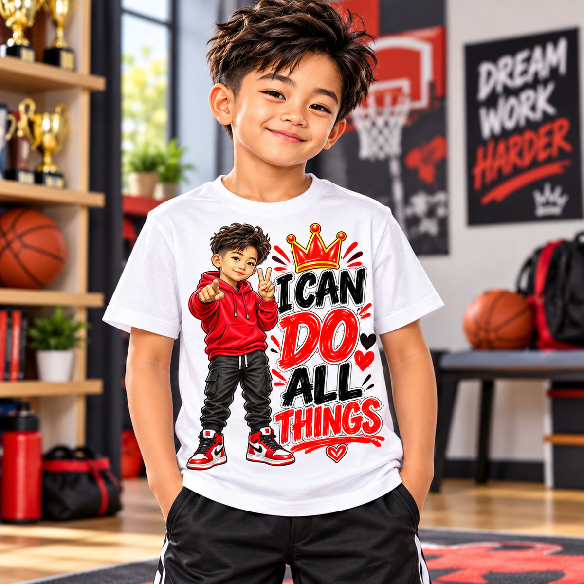 I Can Do All Things Boys Graphic Tee