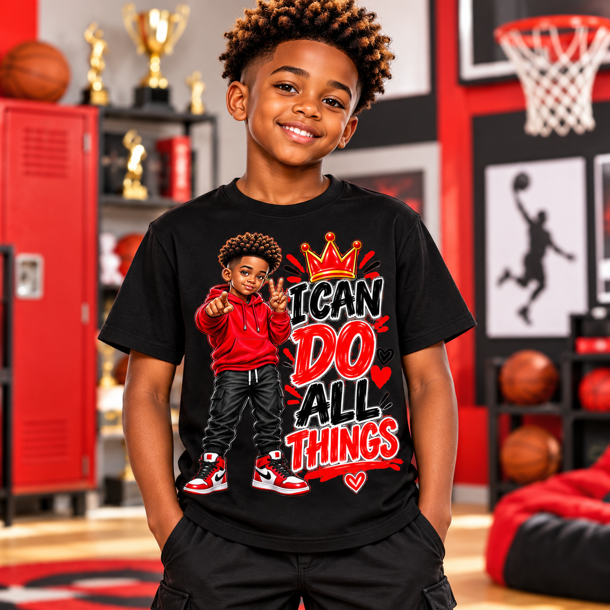 I Can Do All Things Boys Graphic Tee