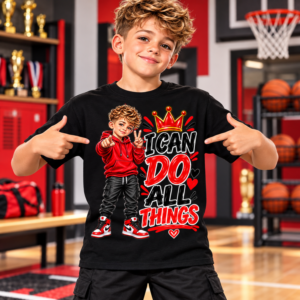 I Can Do All Things Boys Graphic Tee