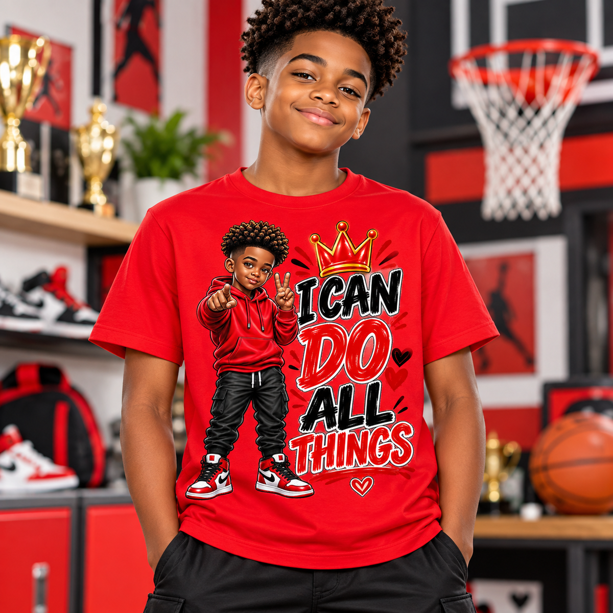 I Can Do All Things Boys Graphic Tee