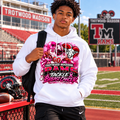 Trotwood-Madison Rams Tackle Breast Cancer Football Hoodie | Pink Out Spirit Hoodie