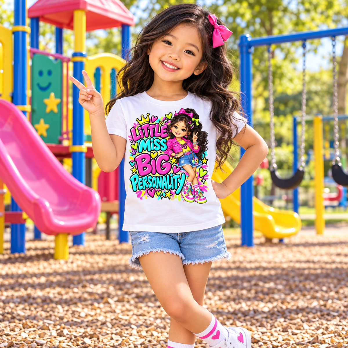 Little Miss Big Personality Youth Graphic Tee