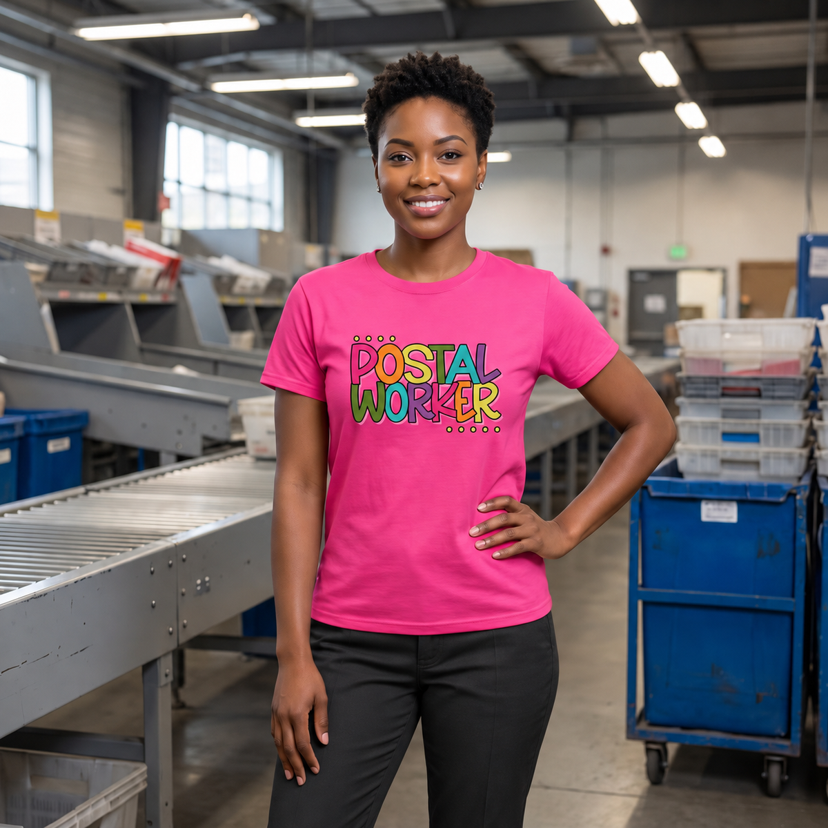 Colorful USPS Postal Worker T-Shirt