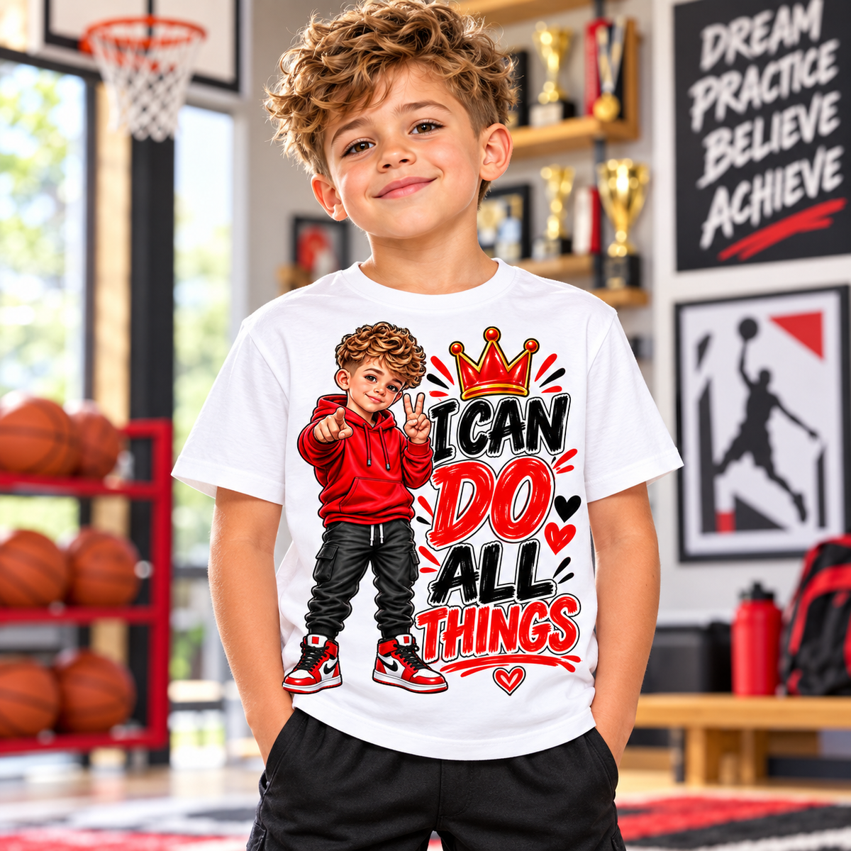 I Can Do All Things Boys Graphic Tee