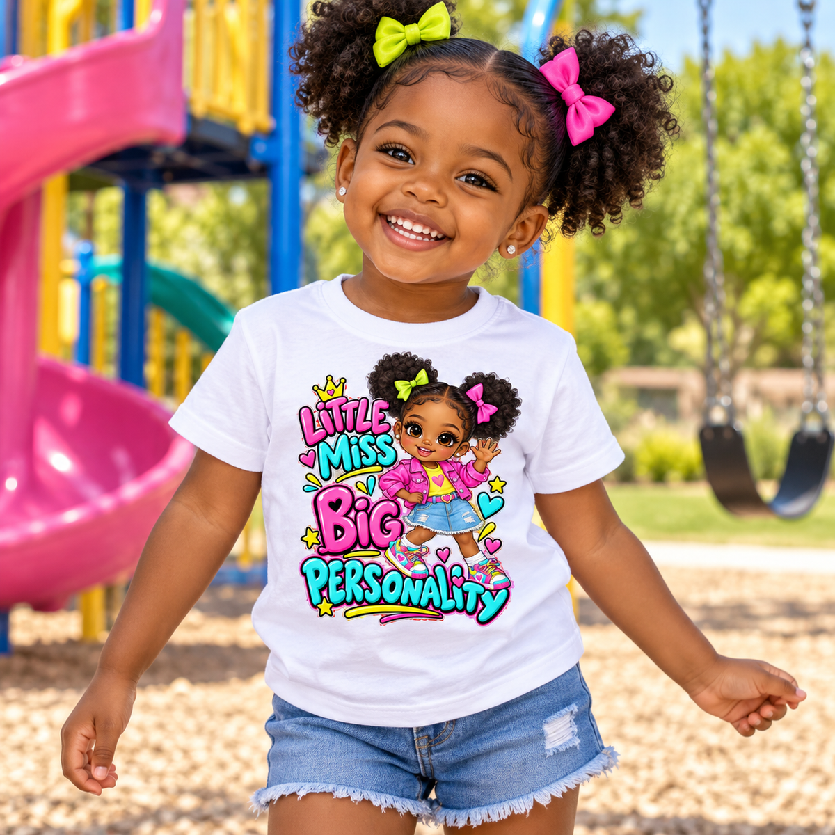 Little Miss Big Personality Toddler Graphic Tee