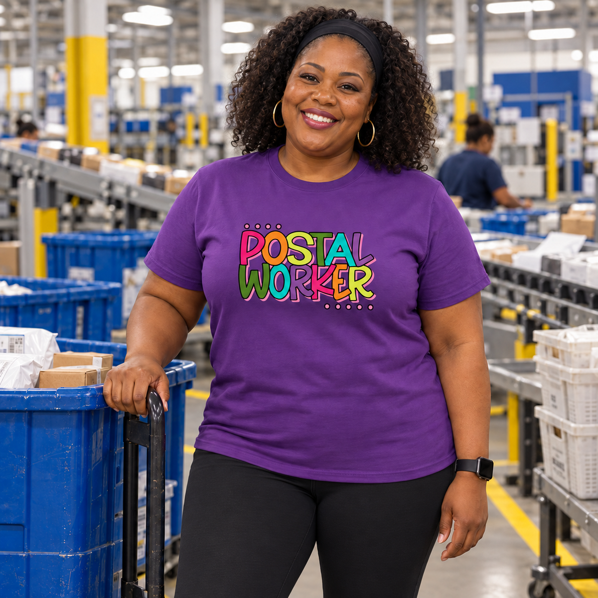Colorful USPS Postal Worker T-Shirt